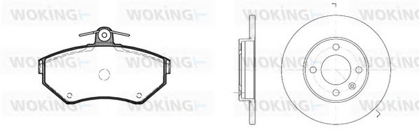 Set frana, frana disc