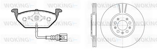 Set frana, frana disc