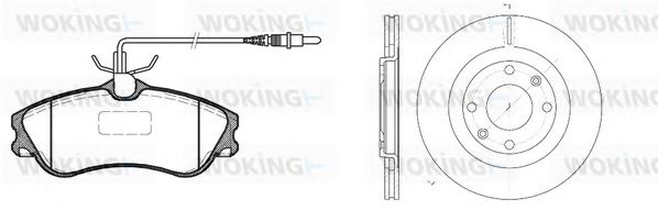 Set frana, frana disc