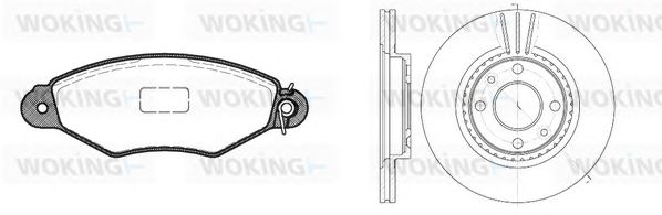 Set frana, frana disc