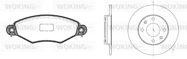 Set frana, frana disc