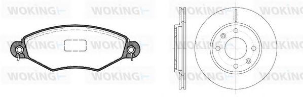 Set frana, frana disc