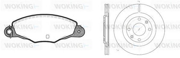 Set frana, frana disc