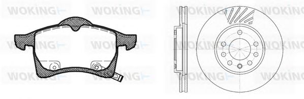 Set frana, frana disc