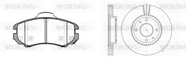 Set frana, frana disc