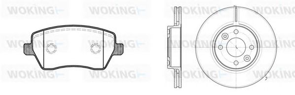 Set frana, frana disc