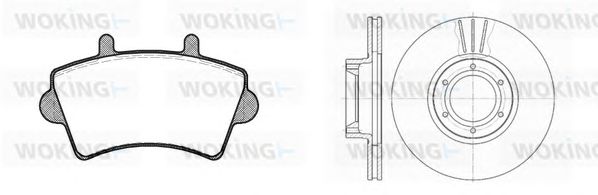 Set frana, frana disc