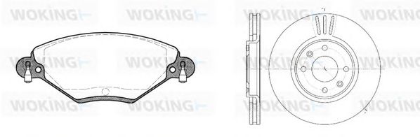 Set frana, frana disc