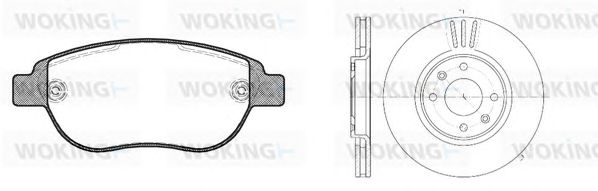 Set frana, frana disc