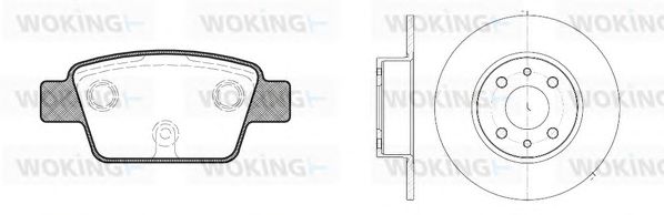 Set frana, frana disc