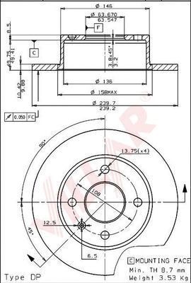 Disc frana