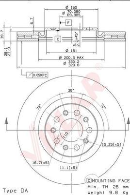 Disc frana