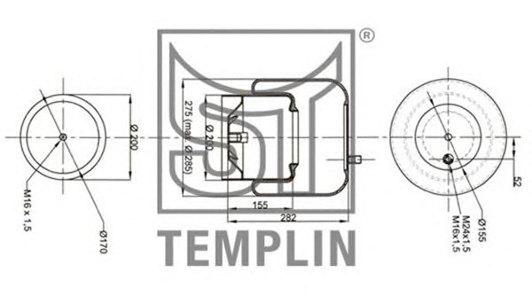 Burduf, suspensie pneumatica