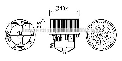 Electromotor, ventilatie interioara