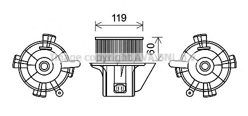 Electromotor, ventilatie interioara