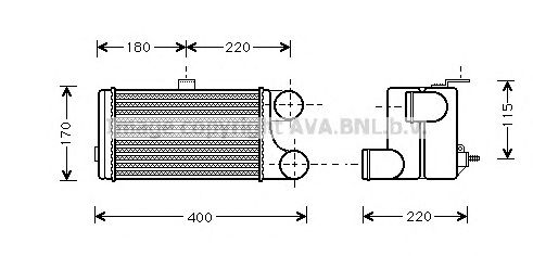 Intercooler, compresor