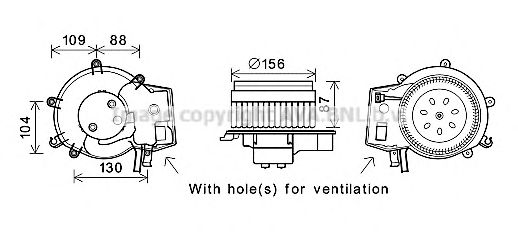 Electromotor, ventilatie interioara