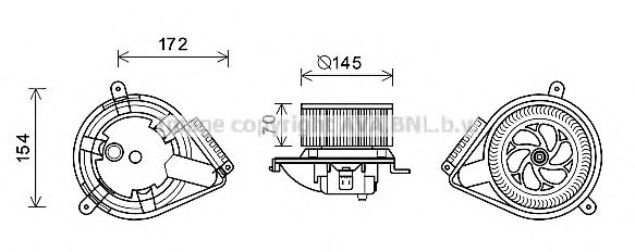 Electromotor, ventilatie interioara