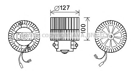 Electromotor, ventilatie interioara