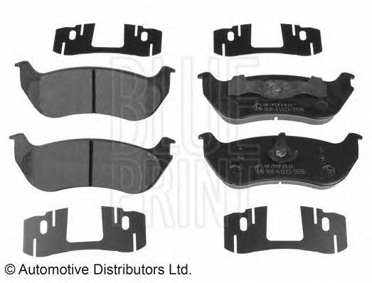 set placute frana,frana disc JEEP CHEROKEE 2,4-3,7 4X4 01-08