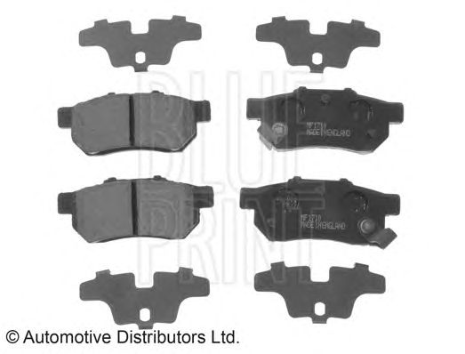 set placute frana,frana disc HONDA JAZZ III 1,2-1,3 08-/CITY 08- 89x12,4