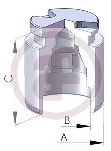 Piston, etrier frana