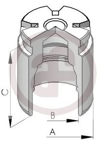 Piston, etrier frana