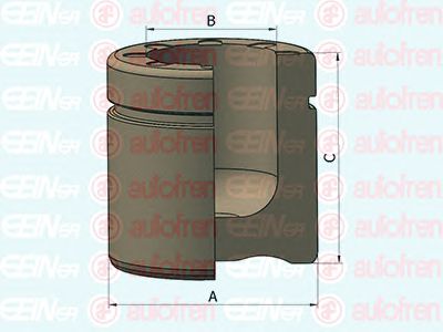 Piston, etrier frana OPEL COMBO/CORSA/TIGRA 01- 54MM 55MM - LUCAS/ATE