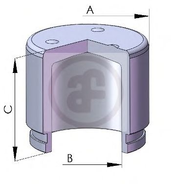 Piston, etrier frana