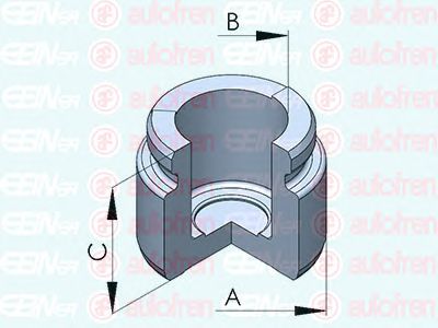 Piston, etrier frana OPEL VECTRA B 3528,0