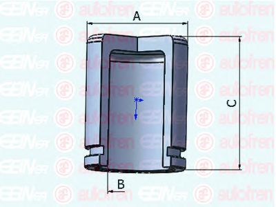 Piston, etrier frana NISSAN