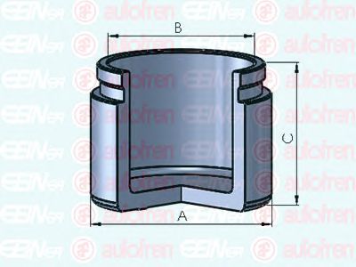 Piston, etrier frana TOYOTA IQ 09- 48MM 45MM -