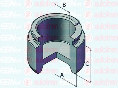 Piston, etrier frana MERCEDES-BENZ W124/W201/W202 82-01 35 MM - 26,5 MM -