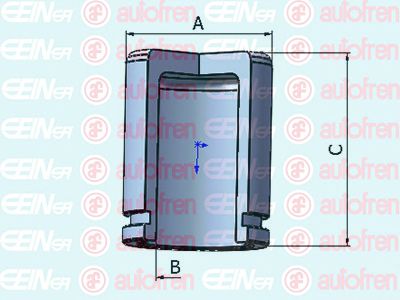 Piston, etrier frana HYUNDAI I40/IX35 10- 60MM 51,9MM -