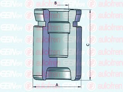 Piston, etrier frana