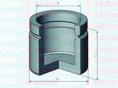 Piston, etrier frana MERCEDES-BENZ W202/W210 93-03 57MM 57,4MM - ATE