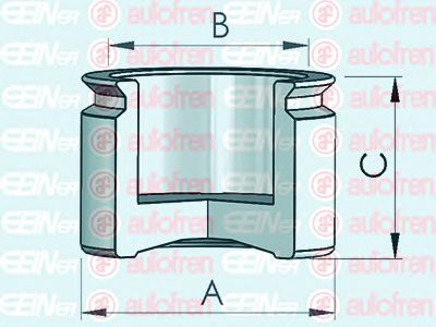 Piston, etrier frana