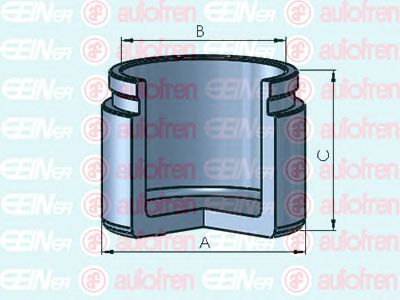 Piston, etrier frana NISSAN PATROL 2,8-4,2 D 88-98 51 MM - 47,5 MM -