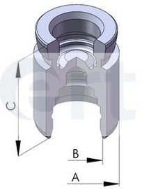 Piston, etrier frana