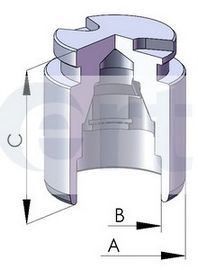 Piston, etrier frana