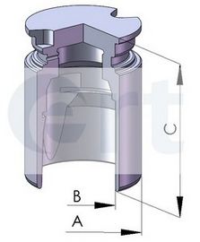 Piston, etrier frana