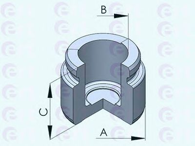 Piston, etrier frana