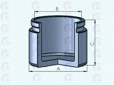 Piston, etrier frana