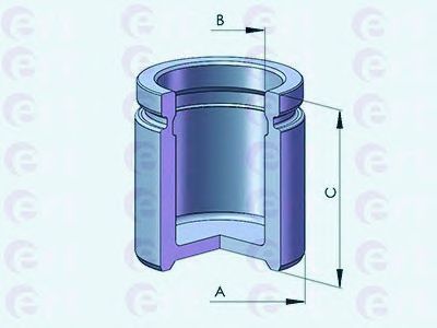 Piston, etrier frana