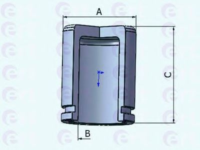 Piston, etrier frana