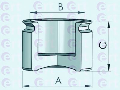 Piston, etrier frana