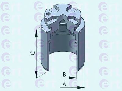 Piston, etrier frana