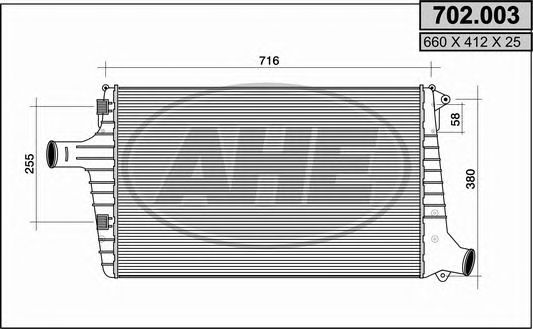 Intercooler, compresor