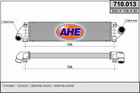 Intercooler, compresor