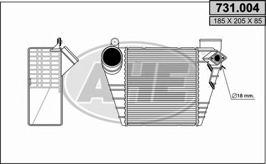 Intercooler, compresor